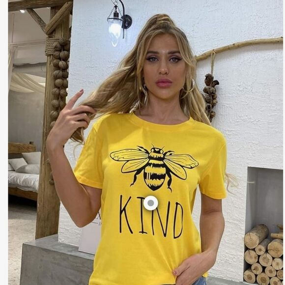 Yellow Bee Kind  T-Shirt - Picture 2 of 6